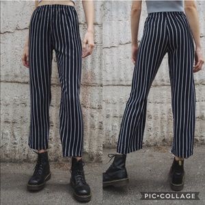 NWT Brandy Melville Frankie Navy Stripe Pants